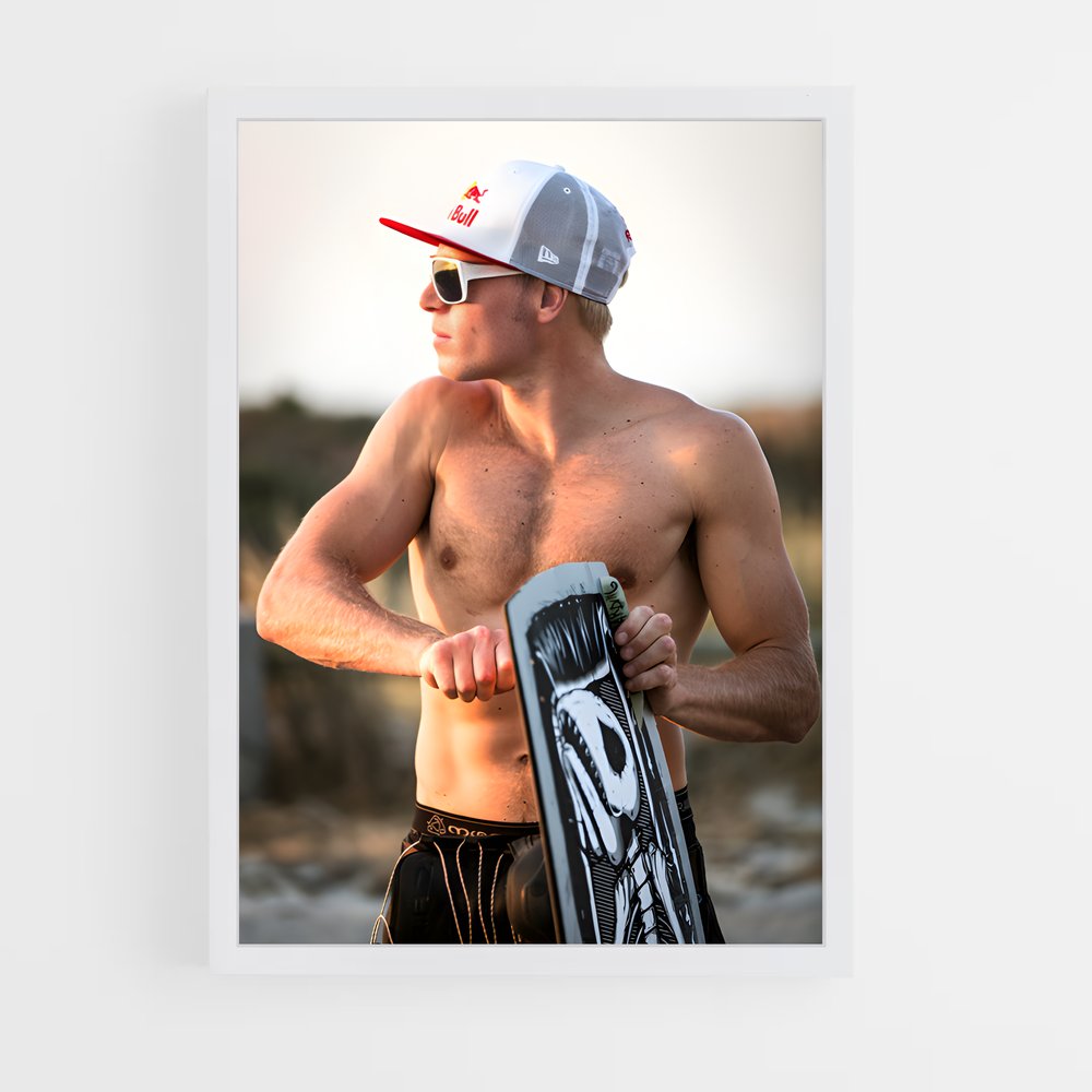 Poster Ruben de lenten – affiche Kitesurf (vue 3)